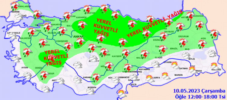 Meteoroloji'den kuvvetli yağış uyarısı